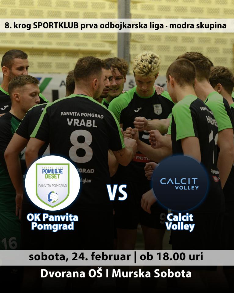 Panvita Pomgrad Vs Calcit Volley Pomurec